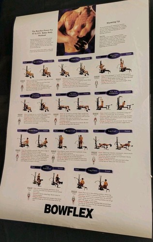 Laminated bowflex power pro - pro, xt